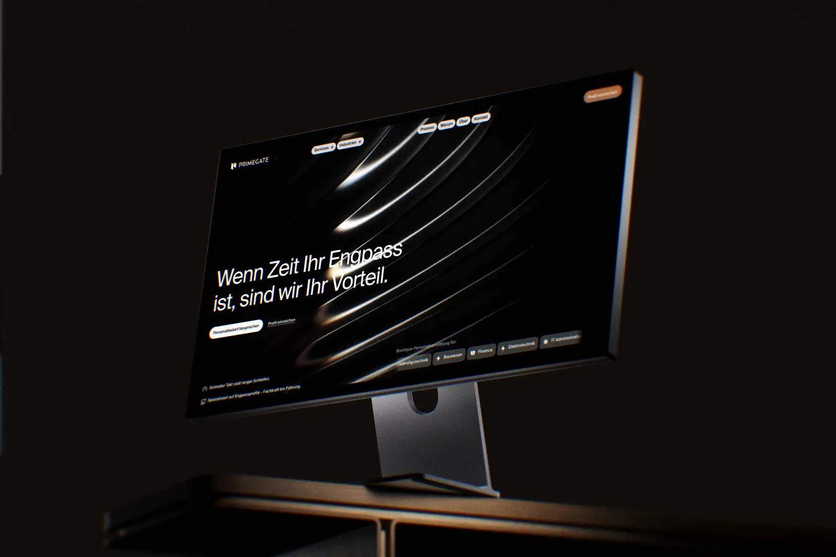Talent Search: website design and development by Birichi (Recruiting agency)